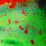abstract rusty barrel