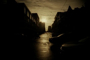 intersection sunrise