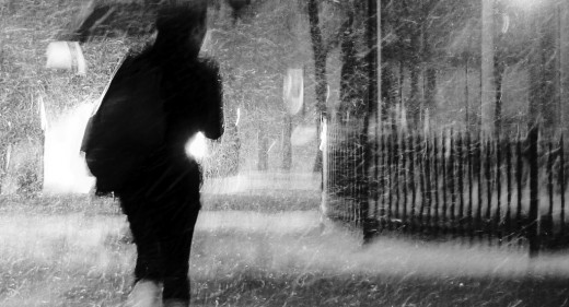 Snow and Wind in March
