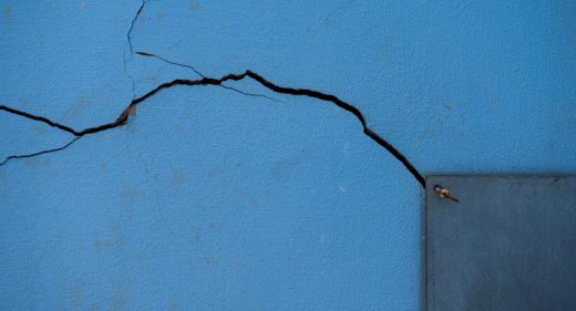 Black Cracks and Blue